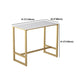 Modern Stone Pub Table Set 1/2/3/5 Pieces Fixed Table Counter Table for Dining Room