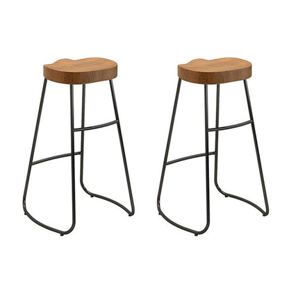 Solid Wood Bar Table Set Industrial 1/2/4 Pieces Metal Counter Set for Home Use