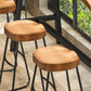 Solid Wood Bar Table Set Industrial 1/2/4 Pieces Metal Counter Set for Home Use