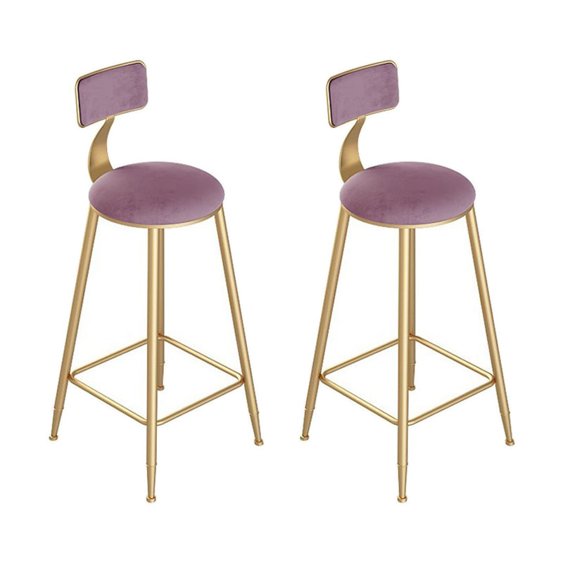 Glam 1/2/3 Pieces Bar Table Set Rectangle Stone Counter Table with Stools for Living Room Pink 30"H Stools (Set of 2) Clearhalo 'Bar Furniture' 'furn' 'furn_home_bar_bar_sets' 'Furniture' 'Home Bars & Bar Sets' 'home_bar_bar_sets' 'Kitchen & Dining Furniture' 5796540