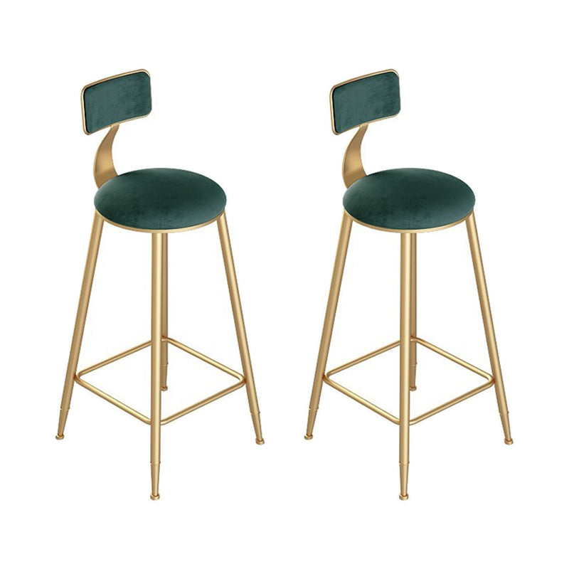 Glam 1/2/3 Pieces Bar Table Set Rectangle Stone Counter Table with Stools for Living Room Green 30"H Stools (Set of 2) Clearhalo 'Bar Furniture' 'furn' 'furn_home_bar_bar_sets' 'Furniture' 'Home Bars & Bar Sets' 'home_bar_bar_sets' 'Kitchen & Dining Furniture' 5796546