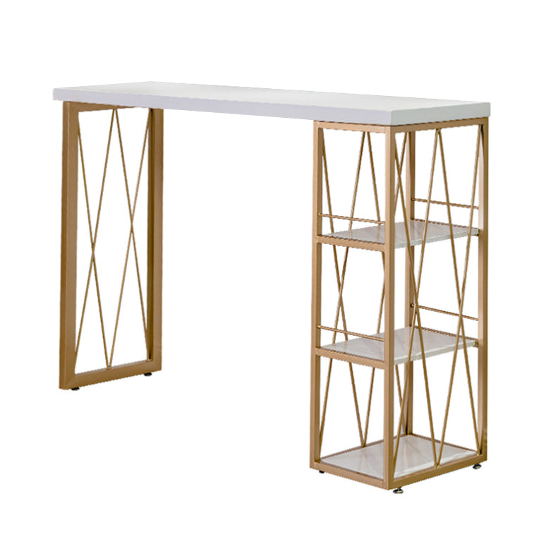 glam1/2/3ピースバーテーブルセット長方形のカウンターテーブルは、家のための高いスツールを備えています