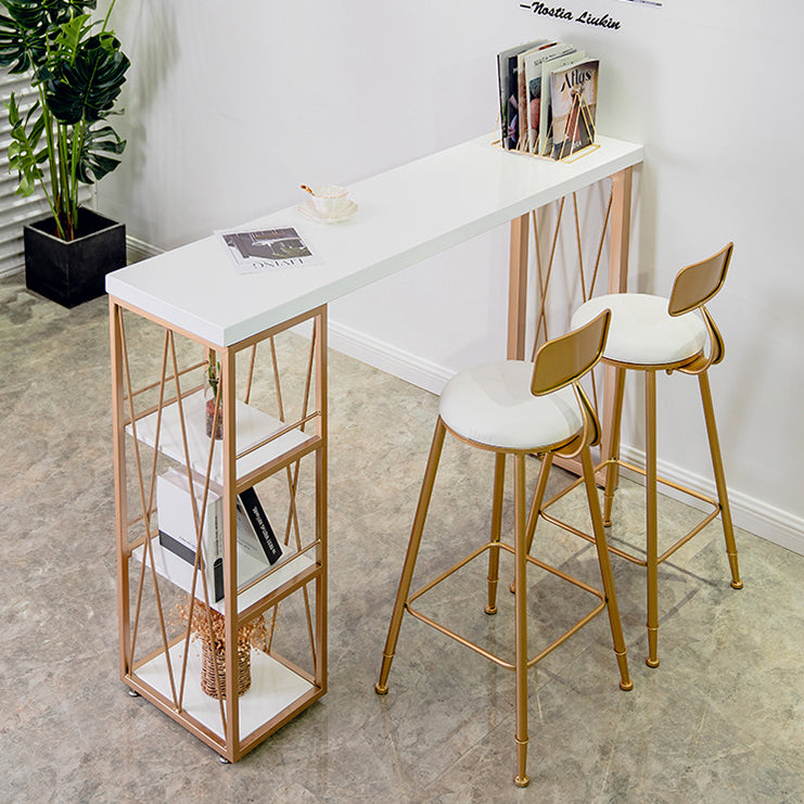 glam1/2/3ピースバーテーブルセット長方形のカウンターテーブルは、家のための高いスツールを備えています