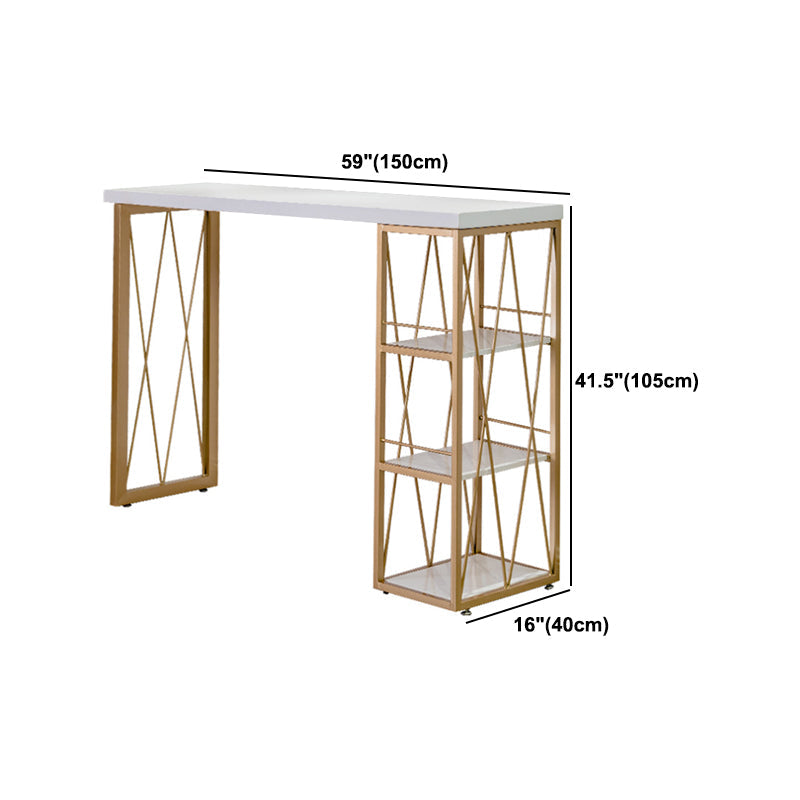 glam1/2/3ピースバーテーブルセット長方形のカウンターテーブルは、家のための高いスツールを備えています