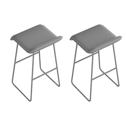 Modern Style 1/2/3/5 Pieces Sintered Stone Pub Table Set Fixed Table Counter Table Grey 30"H Stools (Set of 2) Clearhalo 'Bar Furniture' 'furn' 'furn_home_bar_bar_sets' 'Furniture' 'Home Bars & Bar Sets' 'home_bar_bar_sets' 'Kitchen & Dining Furniture' 5796596