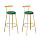 Glam Style 1/2/3 Pieces Sintered Stone Bar Table Set Fixed Table Counter Set for Home Use Green 30"H Stools (Set of 2) Clearhalo 'Bar Furniture' 'furn' 'furn_home_bar_bar_sets' 'Furniture' 'Home Bars & Bar Sets' 'home_bar_bar_sets' 'Kitchen & Dining Furniture' 5796615