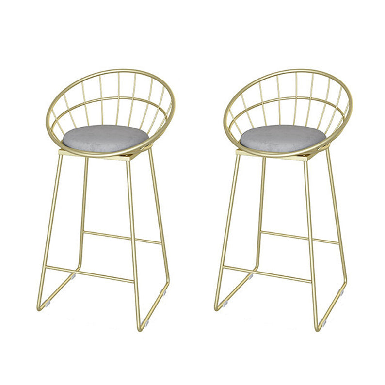 Glam Style 1/2/3 Pieces Sintered Stone Bar Table Set Fixed Table Counter Set for Home Use Grey 30"H Stools (Set of 2) Clearhalo 'Bar Furniture' 'furn' 'furn_home_bar_bar_sets' 'Furniture' 'Home Bars & Bar Sets' 'home_bar_bar_sets' 'Kitchen & Dining Furniture' 5796618