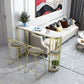 Glam Style 1/2/3 Pieces Sintered Stone Bar Table Set Fixed Table Counter Set for Home Use Clearhalo 'Bar Furniture' 'furn' 'furn_home_bar_bar_sets' 'Furniture' 'Home Bars & Bar Sets' 'home_bar_bar_sets' 'Kitchen & Dining Furniture' 5796619