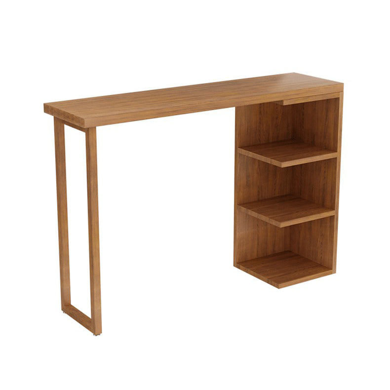 Industrial 1/2/3 Pieces Solid Wood Bar Table Set Fixed Counter Set for Home Use Clearhalo 'Bar Furniture' 'furn' 'furn_home_bar_bar_sets' 'Furniture' 'Home Bars & Bar Sets' 'home_bar_bar_sets' 'Kitchen & Dining Furniture' 5796639