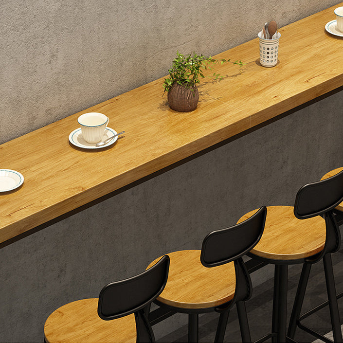 Industrial 1/2/6/11 Pieces Solid Wood Bar Table Set Fixed Counter Set for Home Use Clearhalo 'Bar Furniture' 'furn' 'furn_home_bar_bar_sets' 'Furniture' 'Home Bars & Bar Sets' 'home_bar_bar_sets' 'Kitchen & Dining Furniture' 5796659
