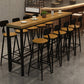Industrial 1/2/6/11 Pieces Solid Wood Bar Table Set Fixed Counter Set for Home Use Clearhalo 'Bar Furniture' 'furn' 'furn_home_bar_bar_sets' 'Furniture' 'Home Bars & Bar Sets' 'home_bar_bar_sets' 'Kitchen & Dining Furniture' 5796661