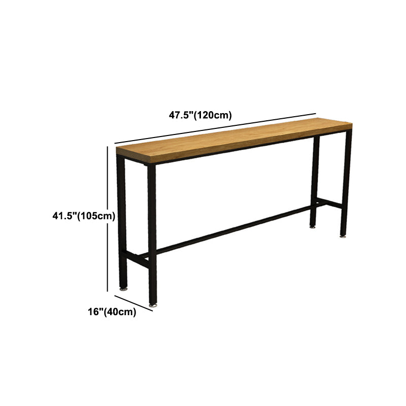 Industrial 1/2/6/11 Pieces Solid Wood Bar Table Set Fixed Counter Set for Home Use Clearhalo 'Bar Furniture' 'furn' 'furn_home_bar_bar_sets' 'Furniture' 'Home Bars & Bar Sets' 'home_bar_bar_sets' 'Kitchen & Dining Furniture' 5796663