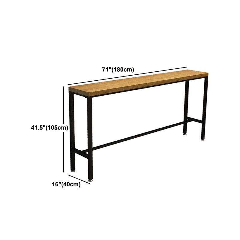 Industrial 1/2/6/11 Pieces Solid Wood Bar Table Set Fixed Counter Set for Home Use Clearhalo 'Bar Furniture' 'furn' 'furn_home_bar_bar_sets' 'Furniture' 'Home Bars & Bar Sets' 'home_bar_bar_sets' 'Kitchen & Dining Furniture' 5796666