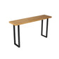 Industrial Bar Table Set 1/7 Pieces Rectangle Pine Wood Counter Table with High Stools Wood 110"L x 16"W Clearhalo 'Bar Furniture' 'furn' 'furn_home_bar_bar_sets' 'Furniture' 'Home Bars & Bar Sets' 'home_bar_bar_sets' 'Kitchen & Dining Furniture' 5796688