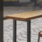 Industrial Bar Table Set 1/7 Pieces Rectangle Pine Wood Counter Table with High Stools Clearhalo 'Bar Furniture' 'furn' 'furn_home_bar_bar_sets' 'Furniture' 'Home Bars & Bar Sets' 'home_bar_bar_sets' 'Kitchen & Dining Furniture' 5796692