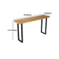 Industrial Bar Table Set 1/7 Pieces Rectangle Pine Wood Counter Table with High Stools Clearhalo 'Bar Furniture' 'furn' 'furn_home_bar_bar_sets' 'Furniture' 'Home Bars & Bar Sets' 'home_bar_bar_sets' 'Kitchen & Dining Furniture' 5796698