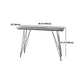 Modern Bar Table Set 1/2/3 Pieces Rectangle Stone Counter Table with High Stools Clearhalo 'Bar Furniture' 'furn' 'furn_home_bar_bar_sets' 'Furniture' 'Home Bars & Bar Sets' 'home_bar_bar_sets' 'Kitchen & Dining Furniture' 5796719