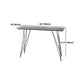Modern Bar Table Set 1/2/3 Pieces Rectangle Stone Counter Table with High Stools Clearhalo 'Bar Furniture' 'furn' 'furn_home_bar_bar_sets' 'Furniture' 'Home Bars & Bar Sets' 'home_bar_bar_sets' 'Kitchen & Dining Furniture' 5796722