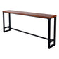 Ensemble de Table de Bar industriel 1/6/11 pièces, Table de comptoir rectangulaire en bois de pin avec tabourets hauts