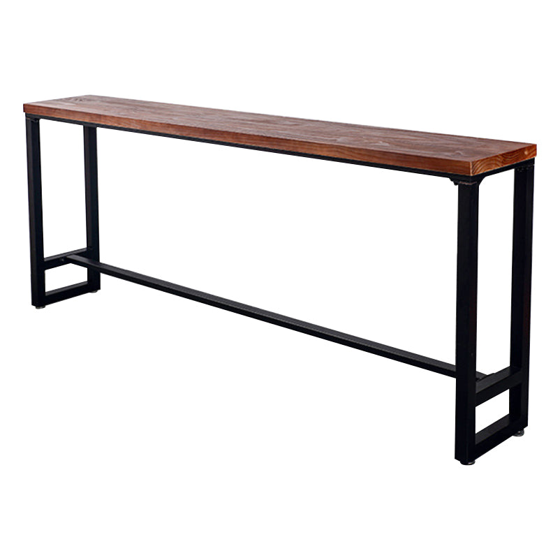 Ensemble de Table de Bar industriel 1/6/11 pièces, Table de comptoir rectangulaire en bois de pin avec tabourets hauts