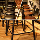 Ensemble de Table de Bar industriel 1/6/11 pièces, Table de comptoir rectangulaire en bois de pin avec tabourets hauts
