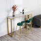 Modern 1/3 Pieces Bar Table Set Rectangle Stone Counter Table with High Stools for Cafe Clearhalo 'Bar Furniture' 'furn' 'furn_home_bar_bar_sets' 'Furniture' 'Home Bars & Bar Sets' 'home_bar_bar_sets' 'Kitchen & Dining Furniture' 5796801