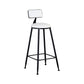 Modern 1/3 Pieces Bar Table Set Rectangle Stone Counter Table with High Stools for Cafe White 30"H Stool (Single) Clearhalo 'Bar Furniture' 'furn' 'furn_home_bar_bar_sets' 'Furniture' 'Home Bars & Bar Sets' 'home_bar_bar_sets' 'Kitchen & Dining Furniture' 5796802