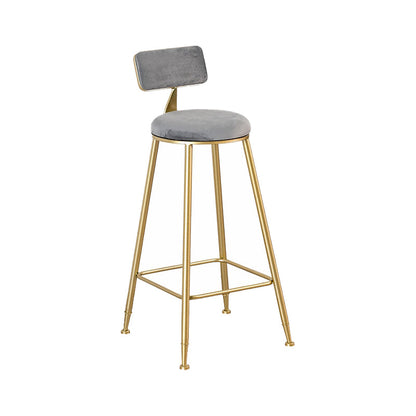 Modern 1/3 Pieces Bar Table Set Rectangle Stone Counter Table with High Stools for Cafe Grey 30"H Stool (Single) Clearhalo 'Bar Furniture' 'furn' 'furn_home_bar_bar_sets' 'Furniture' 'Home Bars & Bar Sets' 'home_bar_bar_sets' 'Kitchen & Dining Furniture' 5796805