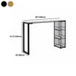 Modern 1/3 Pieces Bar Table Set Rectangle Stone Counter Table with High Stools for Cafe Clearhalo 'Bar Furniture' 'furn' 'furn_home_bar_bar_sets' 'Furniture' 'Home Bars & Bar Sets' 'home_bar_bar_sets' 'Kitchen & Dining Furniture' 5796820