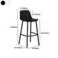 Modern 1/3 Pieces Bar Table Set Stone Counter Table with High Stools for Dining Room