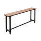 Ensemble de Table de Bar moderne 1/5 pièces, Table de comptoir rectangulaire en plastique et bois avec tabourets hauts