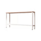 Ensemble de Table de Bar moderne 1/5 pièces, Table de comptoir rectangulaire en plastique et bois avec tabourets hauts