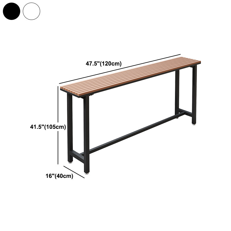 Ensemble de Table de Bar moderne 1/5 pièces, Table de comptoir rectangulaire en plastique et bois avec tabourets hauts