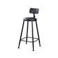 Ensemble de Table de Bar industriel 1/6 pièces, Table de comptoir rectangulaire en bois de pin avec tabourets hauts