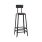 Ensemble de Table de Bar industriel 1/6 pièces, Table de comptoir rectangulaire en bois de pin avec tabourets hauts