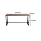 Ensemble de Table de Bar industriel 1/6 pièces, Table de comptoir rectangulaire en bois de pin avec tabourets hauts
