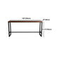 Ensemble de Table de Bar industriel 1/6 pièces, Table de comptoir rectangulaire en bois de pin avec tabourets hauts