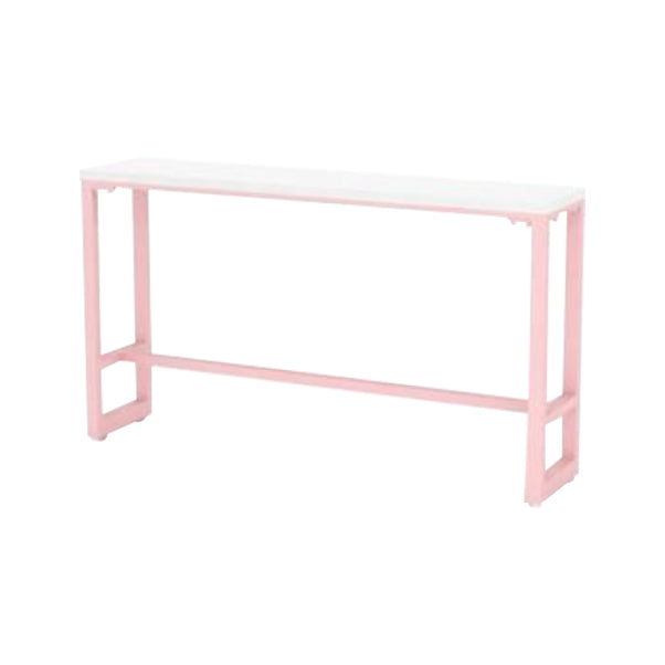 Ensemble de Table de Bar moderne 1/5 pièces, Table de comptoir en pierre rectangulaire avec tabourets hauts pour café