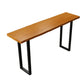 Industrial 1/4 Pieces Bar Table Set Rectangle Pine Wood Counter Table with High Stools Brown 118"L x 18"W Clearhalo 'Bar Furniture' 'furn' 'furn_home_bar_bar_sets' 'Furniture' 'Home Bars & Bar Sets' 'home_bar_bar_sets' 'Kitchen & Dining Furniture' 5796947