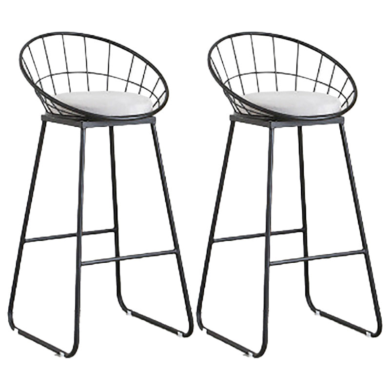 Industrial 1/2/4/7 Pieces Bar Table Set Rectangle Bar Table with High Stools Grey 30"H Stools (Set of 2) Clearhalo 'Bar Furniture' 'furn' 'furn_home_bar_bar_sets' 'Furniture' 'Home Bars & Bar Sets' 'home_bar_bar_sets' 'Kitchen & Dining Furniture' 5796966