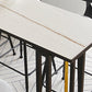 Industrial 1/2/4/7 Pieces Bar Table Set Rectangle Bar Table with High Stools Clearhalo 'Bar Furniture' 'furn' 'furn_home_bar_bar_sets' 'Furniture' 'Home Bars & Bar Sets' 'home_bar_bar_sets' 'Kitchen & Dining Furniture' 5796971