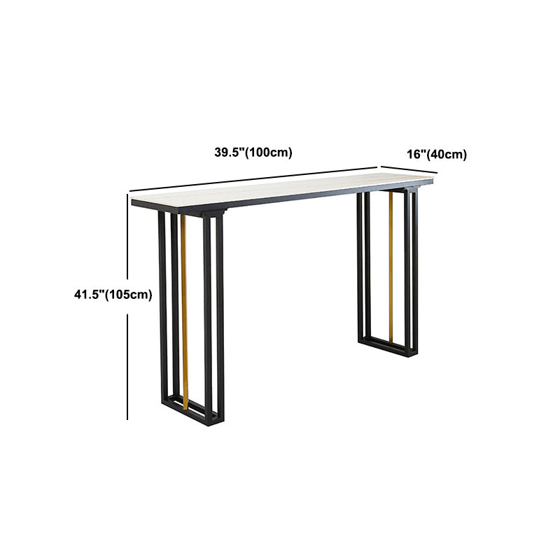 Industrial 1/2/4/7 Pieces Bar Table Set Rectangle Bar Table with High Stools Clearhalo 'Bar Furniture' 'furn' 'furn_home_bar_bar_sets' 'Furniture' 'Home Bars & Bar Sets' 'home_bar_bar_sets' 'Kitchen & Dining Furniture' 5796976