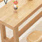 1/6/11 Pieces Modern Rectangle Pub Table Set Wooden Counter Table with Backless Stools Clearhalo 'Bar Furniture' 'furn' 'furn_home_bar_bar_sets' 'Furniture' 'Home Bars & Bar Sets' 'home_bar_bar_sets' 'Kitchen & Dining Furniture' 5797030