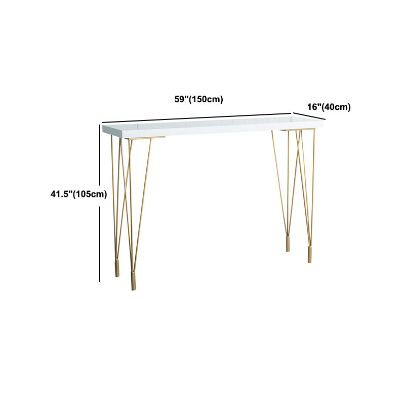 Glam Style 1/2/3 Pieces Bar Table Set Rectangle Bar Table with High Stools Clearhalo 'Bar Furniture' 'furn' 'furn_home_bar_bar_sets' 'Furniture' 'Home Bars & Bar Sets' 'home_bar_bar_sets' 'Kitchen & Dining Furniture' 5797053