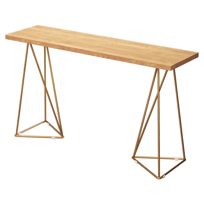 Glam Style Bar Table Set 1/2/4 Pieces Rectangle Bar Table with High Stools Wood 94"L x 16"W Clearhalo 'Bar Furniture' 'furn' 'furn_home_bar_bar_sets' 'Furniture' 'Home Bars & Bar Sets' 'home_bar_bar_sets' 'Kitchen & Dining Furniture' 5797078