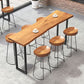 1/2/7 Pieces Modern Rectangle Pub Table Set Wooden Counter Table with Backless Stools Clearhalo 'Bar Furniture' 'furn' 'furn_home_bar_bar_sets' 'Furniture' 'Home Bars & Bar Sets' 'home_bar_bar_sets' 'Kitchen & Dining Furniture' 5797090