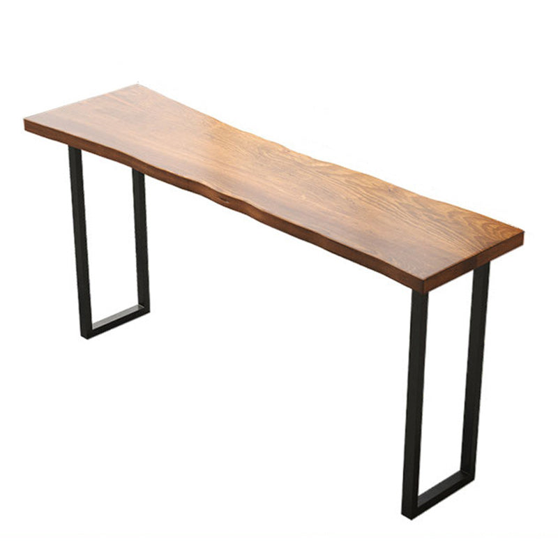 1/2/7 Pieces Modern Rectangle Pub Table Set Wooden Counter Table with Backless Stools Wood 94"L x 18"W Clearhalo 'Bar Furniture' 'furn' 'furn_home_bar_bar_sets' 'Furniture' 'Home Bars & Bar Sets' 'home_bar_bar_sets' 'Kitchen & Dining Furniture' 5797092