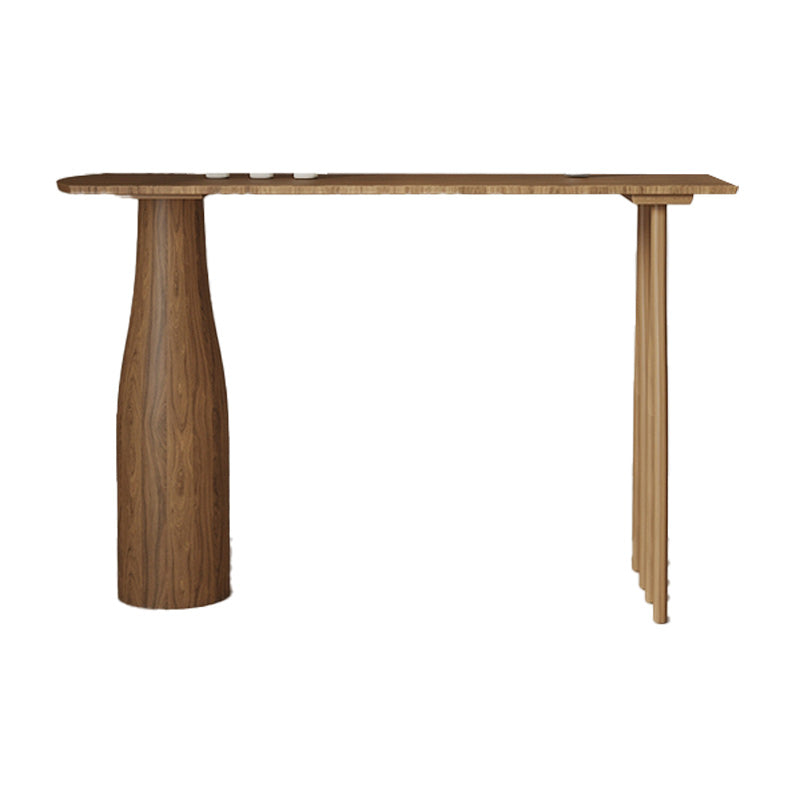 Ensemble de Table de pub rectangulaire moderne, 1/3 pièces, comptoir en bois de pin avec tabourets hauts
