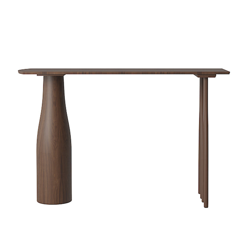 Ensemble de Table de pub rectangulaire moderne, 1/3 pièces, comptoir en bois de pin avec tabourets hauts