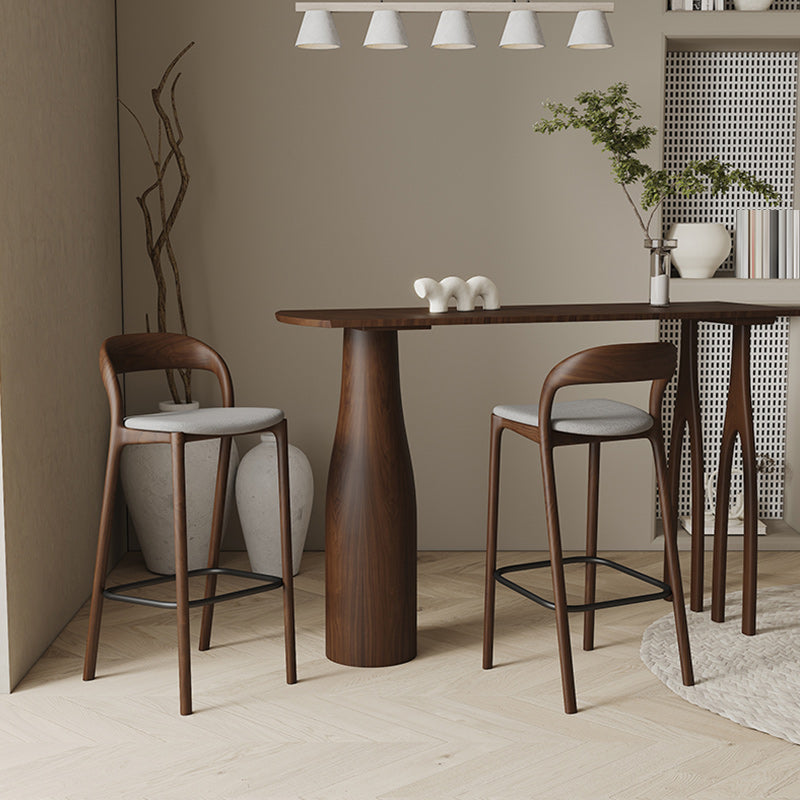 Ensemble de Table de pub rectangulaire moderne, 1/3 pièces, comptoir en bois de pin avec tabourets hauts